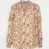 Scotch & Soda SHEER SHIRT WITH ALL OVER PRINT - Chemisier - Beige