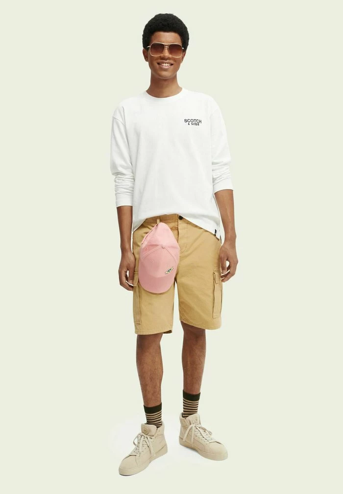 Scotch & Soda GRAPHIC - T-shirt à Manches Longues - Denim White 2 Scotch & Soda GRAPHIC - T-shirt à Manches Longues - Denim White – Image 2